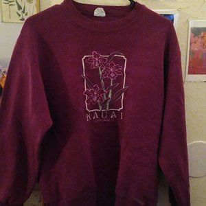Vintage Crazy Shirt Hawaii Flower Sweatshirt